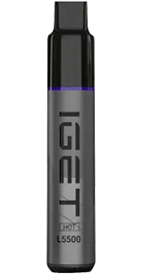 IGET HOT - 5500 PUFFS - ALOE VERA GRAPE ICE